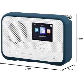 Sangean WFR-39 DAB+ WiFi Internetradio Wit-Blauw