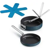 Joseph Joseph Space non stick koekenpan 2-delig Blauw