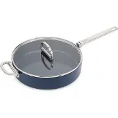 Joseph Joseph Space non stick steelpan met deksel Ø28 cm Blauw