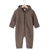 Huttelihut - Baby's Pram Suit Wool Fleece - Overall 62, bruin