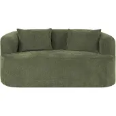 Popsofa 2-Zitsbank Adele Chenille Saliegroen