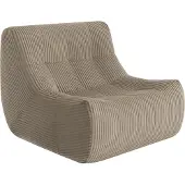 Popsofa Fauteuil Rave Ribstof Taupe