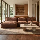 Popsofa Modulaire Indoor Hoekbank Kiki Bouclé Koper