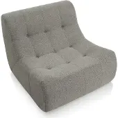 Popsofa Fauteuil Rave Bouclé Bruin