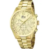 Lotus Analoog horloge goud
