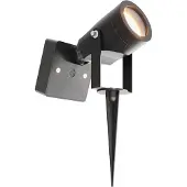 LEDVION - LED Solar Prikspots, Zwart, IP65, 3000K