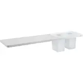 Sapho Abeline - Plancet met glazen, 50 cm, mat wit AE502-0101-01