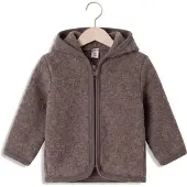 Huttelihut - Baby's Jacket Wool Fleece - Merinovest 74, bruin