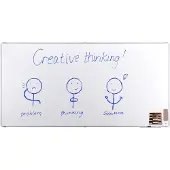 Legamaster Whiteboard PREMIUM PLUS (b x h) 240 cm x 120 cm Wit Geëmailleerd Incl. opbergbakje, Incl. boardmarker