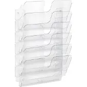 Durable Flexiplus wandfolderhouder 6 vaks A4 liggend transparant