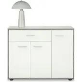Idimex Schoenkast DEUSTO - betonlook/wit