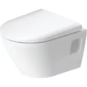 Duravit Toilet D-Neo Wand Compact Rimless Diepspoel 48 cm Hoogglans Wit