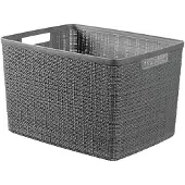 Curver Jute opbergmand L donkergrijs 20 liter