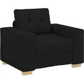 vidaXL Fauteuil 100x78x80 cm stof zwart