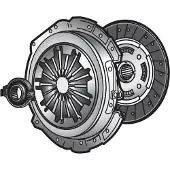 Valeo koppeling set, koppeling voor RENAULT TWINGO II (CN0), artikelnummer 786019