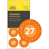 Avery inspectieplaatjes, 30 mm, oranje, 80 stuks