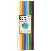 Folia Crêpepapier Kleurenassortiment 32 g/m² 10 Rollen