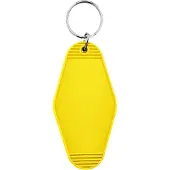 Combicraft Blanco Hunter hotel sleutelhanger 45x88mm geel - 10 stuks