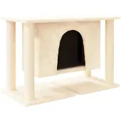 vidaXL Kattenmeubel met sisal krabpalen 50 cm crèmekleurig
