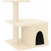 vidaXL Kattenmeubel met sisal krabpalen 48 cm crèmekleurig