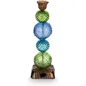 Pip studio Kandelaar Glass Bead Blue-Green 30 cm