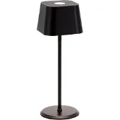 Securit - Tafellamp Oplaadbaar - Malta | 8-10 hrs Brandduur | Dimbaar | Draadloos | 22cm | Zwart