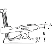 Ks Tools 450.0056 Universele kogelscharniertrekker mechanisch, 70 mm