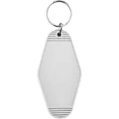 Combicraft Blanco Hunter hotel sleutelhanger 45x88mm wit - 5 stuks