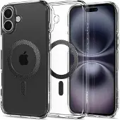 Spigen Ultra Hybride (MagFit) (iPhone 16 Plus), Smartphonehoes, Transparant