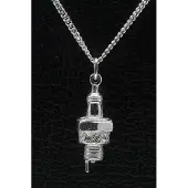 MOOYE ® - Collectie Zilveren Bougie ketting hanger - zwaar