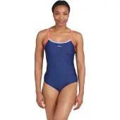 Zoggs Badbak Cannon Strikebak Navy Purple Red Dames Maat DE42