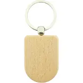 Combicraft Blanco houten sleutelhanger half ovaal 50x35mm - per 1 stuk