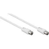 Microconnect Goobay 11511 coax-kabel 2,5 m Coaxiaal Wit