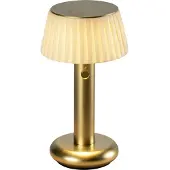 Konstsmide Gouden tafellamp Grasse oplaadbaar