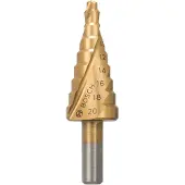 Bosch 2608597526 2608597526 HSS Getrapte boor Gezamenlijke lengte 70.5 mm TiN 3 vlakken schacht 1 stuk(s)