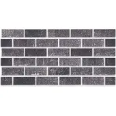 vidaXL Wandpanelen 10 st 100 x 50 cm Zwart en Grijs EPS-schuim
