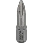 Bosch 2607001514 2607001514 Kruis-bit Aandrijving: 1/4 (6,3 mm) Uitvoering: Kruiskop Phillips PH 2 25 mm