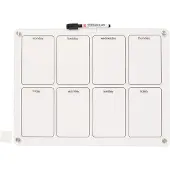 HEMA Whiteboard met marker en magneten 40x30cm week