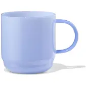 HEMA Cappuccinomok 400ml glas blauw (blauw)
