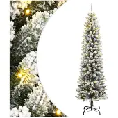 vidaXL Kunstkerstboom met 150 LED's en sneeuw 150 cm