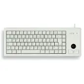 Cherry Slim Line Compact-Keyboard G84-4400 - Toetsenbord - Laser - 84 toetsen QWERTZ - Grijs