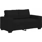 vidaXL 2-zitsbank 160x77x82 cm stof zwart