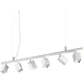 Ideal Lux Hanglamp Dynamite, wit / opaal, Woon-/ Eetkamer, metaal, Modern, hanglamp