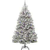 vidaXL Kunstkerstboom 240 cm 300 LED's Warmwit PVC en Staal