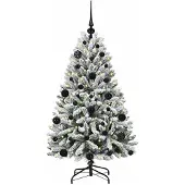 vidaXL Kunstkerstboom 120 cm 150 LED's Warmwit PVC en Staal