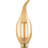 Eglo Ledfilamentlamp Kaars Retro - Amber - D3,5cm - Warm Wit - E14 - 4w
