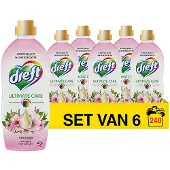 Dreft Wasverzachter - Pink Bloom - 6 x 40 wasbeurten
