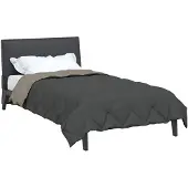 vidaXL Zomer Deken 200 x 135 cm Zomer 200 gsm Lichtgrijs en Antraciet