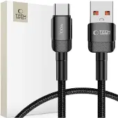 Tech-Protect ULTRABOOST EVO USB-C kabel, 100W/5A, 50 cm, zwart