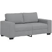 vidaXL 2-zitsbank 180x77x82 cm stof lichtgrijs
